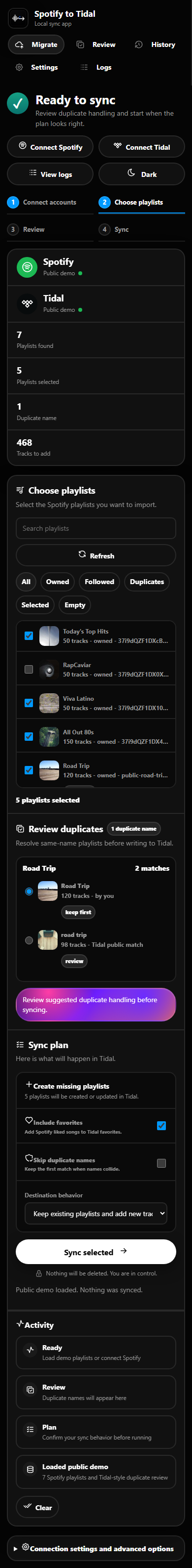 Mobile playlist review